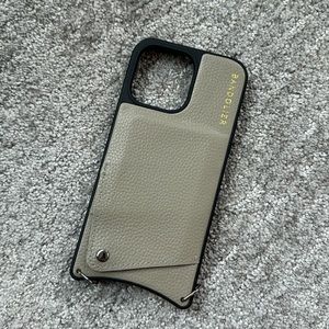 Bandolier iPhone 14 Pro Max case, Greige (Gray)
